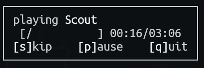 Minimalist interface.