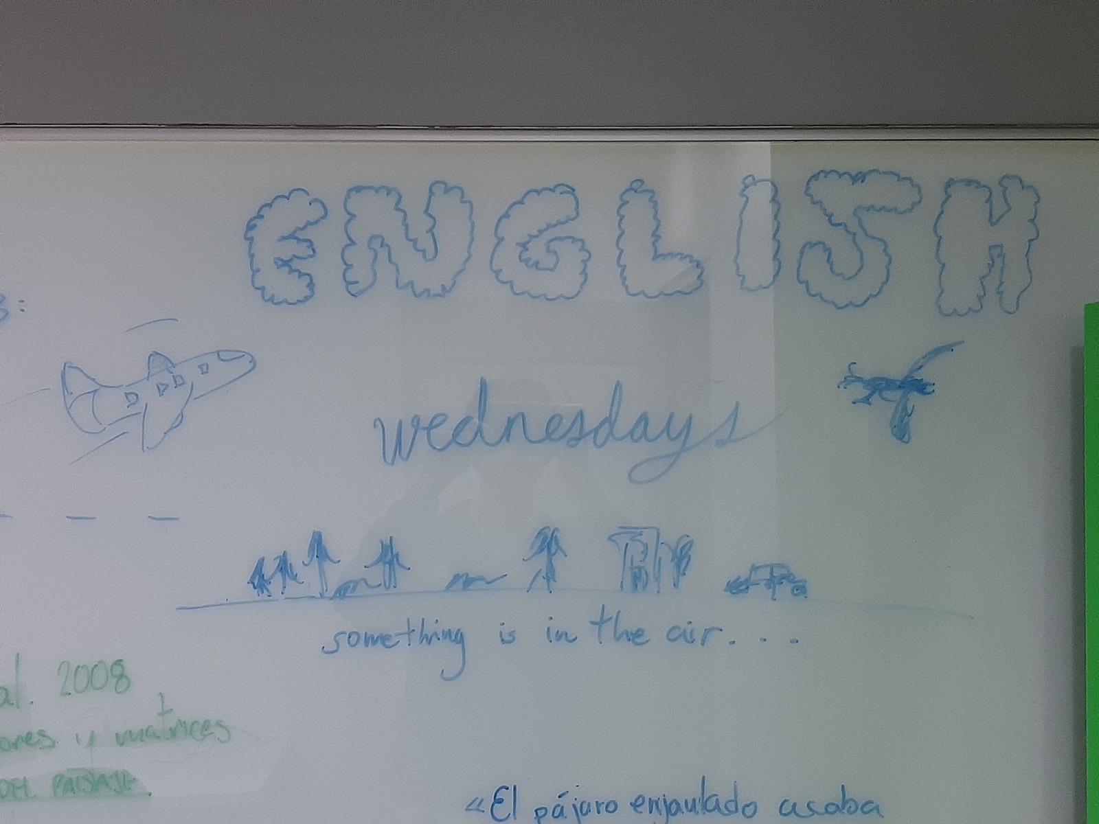 The drawing for English Wednesdays. I drew this one :)